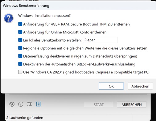 zweiter Dialog von Rufus