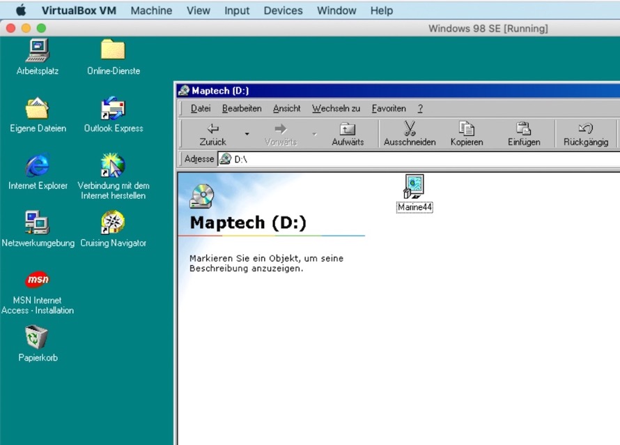 VirtualBox: Datei auf Windows 98